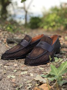 Loafers For Men, Gentleman Shoes, Bespoke Shoes, Brown Loafers, Prom Suits, Brown Shoes, Genuine Leather Shoes, Buy Handmade, Brown Shoe