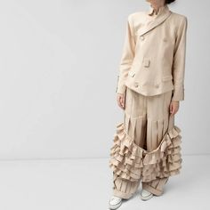 Asymmetric button in front Diversity in Style Ruffled Skirt, Price Drop, In Style, Skirt