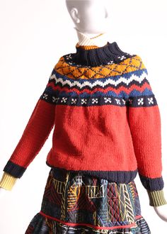 WOMEN'S AELA FAIR ISLE SWEATER Fair Isle Pattern, Fair Isle Knitting, Fair Isle Sweater, Mock Neckline, Cardigan Top, Knit Pullover, Dress First, Winter Season, Knitted Pullover