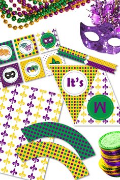 mardi gras party supplies and decorations