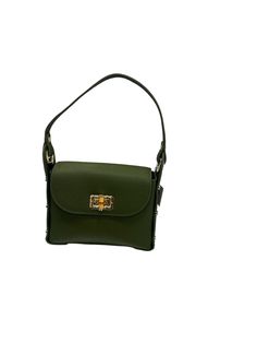 Italian leather handbag Seamlessly transitions from daytime style to nighttime elegance Long strap included Gold metal hardware Available in two colors: black, khaki green Green Bags With Gold-tone Hardware, Luxury Green Shoulder Bag With Metal Hardware, High-end Green Shoulder Bag With Gold-tone Hardware, Luxury Green Bags With Gold-tone Hardware, Luxury Green Bag With Gold-tone Hardware, Entertaining Gifts, Khaki Green, Winter Wear, Black Handbags