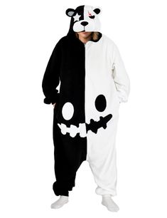 PRICES MAY VARY. 【DETAILS】Adorable and eye-catching animal Monokuma one-piece pajamas designs all feature a hood with eyes, teeth, and nose for full effect. Matching tails and chest designs help complete your ultimate cosplay look. Match with a pair of animal slippers (not included) for your next pajama party. 【COZY】A special blend of comfort and fun, these plush materials are soft to the touch and will keep you warm during those cold winter months. The button up closure allows you to quickly ge Halloween Costumes Family, Bear Onesie, Animal Cosplay, Pajama Costume, Onesie Costumes, Animal Onesie, Halloween Onesie, Cartoon Cosplay, Animal Slippers