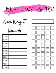 50 Lb Weight Loss Tracker with Rewards every 5 Lbs Printables Business, Reward Chart Template, Rewards Chart, Selling Printables, Canva Planner, Goal Charts, Weight Tracker, New Year's Resolution, Budget Planer