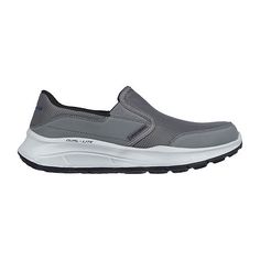 Find the perfect blend of easy-wearing style and comfort with Skechers relaxed fit: Equalizer 5. 0 - persistable. This laceless fit vegan style features a mesh and synthetic upper with a cushioned Skechers air-cooled memory foam insole. Features: Comfort, Memory FoamClosure Type: Slip-OnFootwear Technology: Memory Foam InsoleUpper/Outer Base Material: 100% TextileShoe Lining Material: TextileSole Material Content: 100% SyntheticCountry of Origin: Imported Gray Synthetic Walking Shoes With Removable Insole, Gray Synthetic Walking Shoes With Cushioned Footbed, Gray Cushioned Synthetic Walking Shoes, Gray Cushioned Walking Shoes, Dynamic Slip-on Walking Shoes With Cushioned Footbed, Gray Casual Running Shoes With Arch Support, Dynamic Cushioned Slip-on Walking Shoes, Casual Gray Running Shoes With Arch Support, Casual Gray Walking Shoes With Arch Support