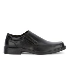 A true classic, these Dockers loafers finish off any dress look you’ve got planned. The synthetic leather and durable outsole add polished style, while the memory foam footbed and padded collar create long lasting comfort and support. These men’s dress shoes are a staple for anyone as they create a look that is as sleek as it is timeless. Formal Slip-on Slip-resistant Loafers, Formal Slip-resistant Plain Toe Slip-ons, Slip-resistant Plain Toe Slip-ons For Formal Wear, Business Loafers With Slip-resistant Design, Business Slip-on Slip-resistant Loafers, Business Slip-on Loafers With Slip-resistant, Classic Slip-resistant Slip-ons For Business, Business Slip-on Dress Shoes With Ortholite Insole, Business Slip-resistant Plain Toe Loafers