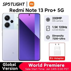 the new redmi note 13 pro + 5g smartphone is on sale in europe