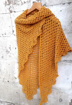 Crochet shawl Women shawls crocheted shawl wraps Knit scarf Knit stole Crochet scarf Women wrap Gift for her Cotton shawl Mustard Yellow READY TO SHIP This crochet shawl is handmade and it is a great accessory for every women or a trendy gift for your best friend. This shawl in mustard yellow will warm you in cool summer days or evenings.  The shawl has a lacy edging. I have used cotton and acrylic tweed yarn for this shawl. There are some of small contrasting flecks of color (green, red, blue) Crochet Yarn Shawl For Fall, Crochet Shawl For Fall, One Size Crochet Shawl For Fall, Crochet Shawl For Fall, One Size, Crochet Lace Shawl One Size For Winter, Crochet Shawl In Acrylic Yarn, Crochet Shawl Wrap For Winter, Crochet Lace Shawl For Winter, One Size, One Size Crochet Shawl Wraps