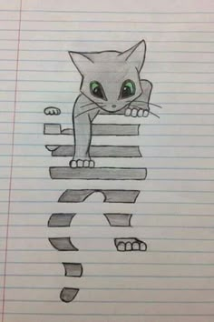 a drawing of a cat sitting on top of a stack of books with the word's name written in it