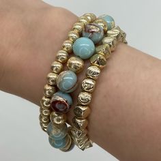 The Cashmere Goddess 2022 Jewelry, Goddess Bracelet, Memory Wire Wrap Bracelets, Stack Bracelets, Bracelets For Boyfriend, Bracelet Stacks, Nugget Bracelet, Stack Bracelet, Diy Jewlery