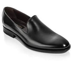 Bolt Black - To Boot New York Elegant Semi-formal Leather Shoes With Stitched Sole, Elegant Slip-on Calf Leather Loafers, Elegant Leather Dress Shoes With Rubber Sole, Elegant Black Dress Shoes With Stitched Sole, Sleek Calf Leather Loafers With Leather Sole, Classic Fitted Leather Evening Shoes, Elegant Fitted Patent Leather Loafers, Elegant Slip-on Leather Loafers, Formal Leather Slip-on Shoes With Removable Insole