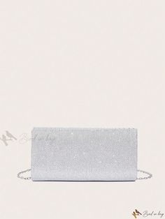 Bird in Bag - Exquisite Evening Clutch Bag with Chain Strap - Embellished with Glittering Wave Pattern and Rhinestones - Perfect for Sophisticated Parties Sparkle Decorations, Bow Clutch, Rhinestone Clutch, Bag With Chain, Bag Elegant, Envelope Bag, Women Formals, Formal Dresses For Women, Evening Clutch Bag