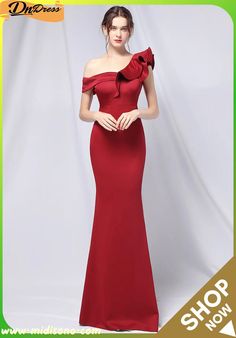 Summer Formal Red Off Shoulder Long Mermaid Evening Dress Red Mermaid Dress For Party, Red Fishtail Mermaid Dress For Party, Formal Red Fishtail Evening Dress, Red Fishtail Evening Dress For Formal Occasions, Red Mermaid Dress With Mermaid Hem For Prom, Elegant Red Mermaid Fishtail Dress, Red Fishtail Banquet Dress, Red Fitted Mermaid Evening Dress, Red Mermaid Hem Evening Dress For Banquet