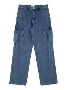 Editor's notesSemi-Wide Cargo Denim Pants by bensherman has a relaxed fit, allowing for comfortable wearing. Along the side seam of the pants, there are flip cargo pockets, adding a trendy and retro touch to the overall look. It is versatile and can be paired with different clothing items for various styling options.- Easy to wear- Semi-wide fit- Flip cargo pockets- Trendy and retro vibe- Versatile itemMeasurements(in.)28 / 30 / 32 / 34- Length: 40.16 in. / 40.94 in. / 41.73 in. / 42.52 in.- Wai Casual Medium Wash Tapered Leg Cargo Pants, Urban Style Medium Wash Cargo Pants With Five Pockets, Relaxed Fit Denim Pants With Multiple Pockets, Medium Wash Tapered Leg Cargo Pants With Pockets, Medium Wash Tapered Leg Jeans With Cargo Pockets, Dark Wash Straight Leg Cargo Jeans With Patch Pockets, Casual Cargo Jeans With Patch Pockets And Straight Leg, Casual Straight Leg Denim Cargo Pants, Dark Wash Tapered Leg Cargo Jeans In Utility Style