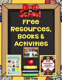 back to school free resources, books and activities