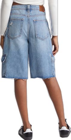 Denim Cargo Shorts, Denim Cargo, Baggy Denim, Skater Style, Cargo Shorts, Denim Shorts, Nordstrom, Free Shipping