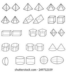 different shapes and sizes of paper planes on a white background, with the outlines for each