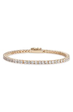 Nordstrom Cubic Zirconia Tennis Bracelet | Nordstrom Mode Zara, Luxe Jewelry, Swarovski Bracelet, Jewelry Accessories Ideas, Classy Jewelry, Jewelry Lookbook, Bridal Bracelet, Tennis Bracelet Diamond, Girly Jewelry