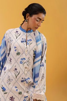 Brand: Sana SafinazProduct Code: H243-024A-3DBCollection: Mahay by Sana Safinaz Unstitched Winter CollectionFabric: Linen DESIGN DETAILS: Digital Printed Shirt Front On Linen 1.15 Meters Digital Printed Shirt Back On Linen 1.15 Meters Digital Printed Sleeves On Linen 0.65 Meters Embroidered Patti On Organza 1 Meter Rotary Printed Dupatta On Linen 2.5 Meters Rotary Printed Cambric Pants 1.75 Meters DISCLAIMER:* Lining, Laces, and Tassels are not included in unstitched variants.* Embellishment items in stitched outfits are subject to market availability.* Product color may vary due to photographic lighting or your device settings. CARE INSTRUCTIONS: Extra Fabric Has Been Used For Shoot Original Color May Vary Slightly From The Picture Dry Clean Recommended Iron The Clothes At Moderate Temper Transitional Silk Kurta With Printed Motifs, Silk Palazzo Set With Dabka Detail, Silk Anarkali Set With Floral Embroidery And Long Sleeves, Chanderi Unstitched Suit With Printed Motifs And Long Sleeves, Transitional Long Sleeve Silk Lawn Suit, Transitional Season Unstitched Salwar Kameez, Unstitched Long Sleeve Silk Anarkali Set, Elegant Straight Kurta With Printed Motifs, Silk Unstitched Long Sleeve Suit For Transitional Season