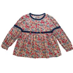 Girls Blouse - Little Bambini Boutique Year 7, Girls Blouse, Floral Blouse, Floral Tops, Top Styles, Baby Clothes, Boutique, Wardrobe, Floral