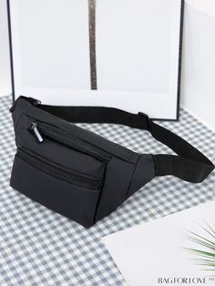 BagForLove - Stylish Green Unisex Waist Bag - Simple Design with a Fashionable Twist Black Chest Bag Pouch For Mobile Phone, Black Belt Bag With Zipper Closure For School, Black Large Capacity Pouch Chest Bag, Large Capacity Black Pouch Chest Bag, Black Pouch Chest Bag, Casual Black Pouch With Zipper Closure, Casual Black Satchel Belt Bag, Black Belt Bag For School, Black Pouch School Bag