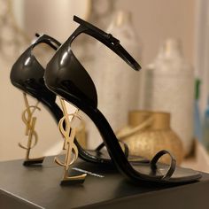 Reposhing This Item I Purchased From @Oidixon. Loved It, But Ready To Rotate For Something New. Questions? Leave A Comment Below! Ysl Heels Aesthetic, Luxury Shoes Heels, Expensive Heels, Dream Heels, Saint Laurent Heels, Ysl Women, Boots With Heels, Shoes Ysl, Butterfly Photography