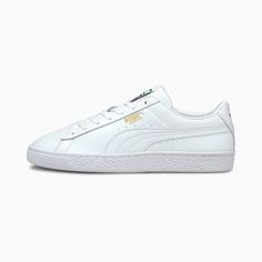 Basket Classic XXI Men's Sneakers | PUMA Puma Basket Classic, Puma Classic, White Puma, Sneakers Puma, Puma Suede, Cooler Look, Low Boots, Puma Sneakers, Classic Sneakers