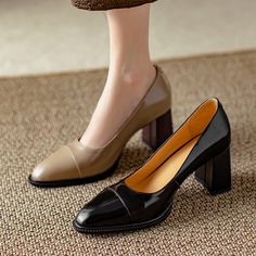 Pumps Shoes, Shoes Heels Pumps, Heels Pumps, Leather Items, Pump Shoes, Eden, Patent Leather, Block Heels, Rubber Sole