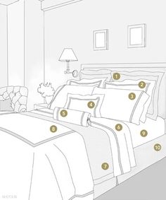 an image of a bed with buttons on it and the words buzzfeed below