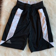 Perfect Condition. New Without Tags Adidas Black Shorts With Built-in Shorts, Adidas Black 2-in-1 Shorts, Adidas White Athletic Shorts With Built-in Shorts, Adidas Shorts, Shorts Athletic, Adidas Black, Black Adidas, Adidas Men, Mens Shorts