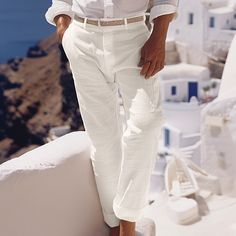 Category:WE-Pants; Season:Spring  Summer; Fabric:80% Cotton; Gender:Men's; Style:Hawaiian,Boho; Occasion:Beach,Daily,Holiday,Vacation; Fit Type:Regular Fit; Function:Comfort,Breathable; Waistline:Mid Waist; Pattern:Plain; Design:Pocket,Button; Pants Type:Summer Pants,Linen Pants,Beach Pants,Trousers; Fly Type:Button; Front page:FF; Listing Date:04/29/2024; Production mode:External procurement; Hips:; Length:; Waist: Linen Pants Beach, Linen Beach Pants, Mens Linen Pants, Button Pants, Pants Linen, Daily Holidays, Cotton Linen Pants, Mens Linen, Beach Pants