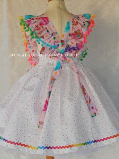 This is a gorgeous dress for your little princess , she can wear it on a candy land party theme. Girls size 2T 3T 4T 5T 6x 7 girls 8 girls If you have questions please contact me. Please leave me a note with the following instructions. *Size Spring Party Twirl Dress With Ruffles, Multicolor Ruffle Twirl Dress For Playdate, Multicolor Ruffled Twirl Dress For Playdate, Playful White Princess Dress For Dress-up, Playful Easter Dress-up Dresses, Playful Fitted Princess Dress With Ruffles, Playful Fitted Ruffled Princess Dress, Multicolor Sleeveless Princess Dress With Ruffles, Playful Ruffle Princess Dress For Dress-up