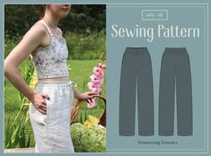 the sewing pattern for this crop top and pants is easy to sew