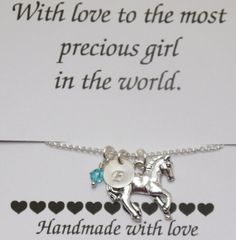 Girls Horse Necklace, Horse Necklace, Horse Charm Necklace, Little Girl Necklace, Child Initial Necklace, Gift for Niece Granddaughter Customizable Sterling Silver Name Bracelet Gift, Personalized Name Bracelet For Gifts, Personalized Name Bracelet For Gift, Personalized Meaningful Name Bracelet Gift, Personalized Adjustable Meaningful Jewelry, Meaningful Personalized Adjustable Jewelry, Customizable Sterling Silver Charm Bracelet Gift, Personalized Sterling Silver Charm Bracelet As Gift, Meaningful Silver Name Bracelet As Gift