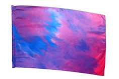 a purple and blue tie dyed cloth on a white background