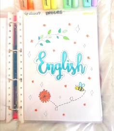 Lettering portada ingles -𝒃𝒚 𝒂𝒊𝒏𝒂𝒓𝒂♡ Front Page Design, Easy Drawings ...