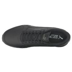 The timeless, legendary design of the ST Runner gets an update, with subtle tweaks to the upper and heel clip breathing a breath of fresh air into this trainer’s classic style..Synthetic leather upper.Lace up closure.CMEVA midsole.Rubber outsole.SKU: 38485511.Color: Black.Feature: Comfort Technology.Material: Faux Leather.Style: Lace Up Classic Running Shoes With Perforated Toe Box, Classic Running Shoes For Light Sports, Classic Running Shoes For Sports, Slip-resistant Leather Low-top Running Shoes, Slip-resistant Leather Sneakers For Light Sports, Leather Slip-resistant Sneakers For Light Sports, Classic Leather Running Shoes For Sports, Leather Slip-resistant Walking Shoes For Light Sports, Classic Synthetic Running Shoes For Jogging