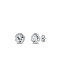 Sterling Silver Wholesale Clear Cubic Zirconia Clear High Polished Stud Earrings .925 New Jewelry Female All our silver jewelry is crafted from .925 silver also commonly referred to as sterling silver. Sterling silver is the standard for beautiful high-quality silver jewelry and cannot be replicated by lower priced silver plated jewelry. It is 92.5% pure silver, mixed with alloys to add strength and durability to stand the test of time. Keep your fine jewelry shiny and elegant by storing it prop Sterling Silver Halo Diamond Earrings For Anniversary, Anniversary Sterling Silver Halo Diamond Earrings, Sterling Silver Round Earrings With Halo Setting, Sterling Silver Round Halo Earrings, White Gold Sterling Silver Earrings With Halo Design, White Gold Halo Diamond Earrings In Sterling Silver, Dazzling Sterling Silver Earrings With Halo Setting, Sterling Silver Earrings With Halo Design In Diamond White, Silver Sterling Silver Diamond Earrings With Halo Design