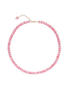 Pink jade and rose quartz gemstones, freshwater pearl charm Gold-filled lobster clasp closure Length - 20" + 2" extender Also available in clear and pale pink Handmade in Newport, RI *Due to the unique nature of freshwater pearls and genuine stones there will be slight variations from images on site Single Strand Pink Opal Necklace With Round Beads, Pink Pearl Necklaces With Natural Stones, Pink Beaded Necklaces With Pearl Charm, Adjustable Pink Pearl Necklace With Charm, Pink Pearl Necklace With Natural Round Beads, Pink Pearl Necklace With Round Beads, Pink Pearl Necklace With Round Natural Stones, Pink Opal Single Strand Beaded Necklace As Gift, Pink Necklaces With Pearl Charm And Round Beads