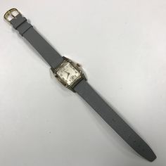 "PLEASE READ ENTIRE DESCRIPTION BEFORE PURCHASING d139 Vintage Original Felmar Swiss Mechanical 7J Unisex Watch 1930's Pre-owned: Some scratches from normal wear, appropriate to its age. Face shows some discoloration. Please see photos for details. Watch is working and keeping time well.Watch is in good mechanical condition, all of our watches are tested for time by one of our watchmakers before being listed for sale. Sold as is, as shown on pictures. Specifics: *Felmar *Mechanical(hand-winding) Classic Gray Watch For Formal Occasions, Timeless Gray Watch For Formal Occasions, Silver Vintage Watch With Leather Strap, Vintage Leather Watch With Diamond Hour Markers, Vintage Automatic Watches For Evening, Vintage Watch With Leather Strap And Rectangular Dial, Vintage Watches With Leather Strap And Rectangular Dial, Nostalgic Chronometer Watch, Luxury Vintage Manual Winding Watches