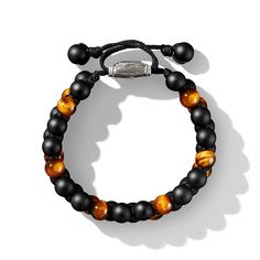 Woven Double Row Spiritual Bead Bracelet in Black Onyx & Tiger's Eye - David Yurman- Diamond Cellar Spiritual Beads, David Yurman Mens, David Yurman Bracelet, Compass Bracelet, Woven Bracelet, Tiger Eye Bracelet, The Prayer, Colored Stones, Woven Bracelets