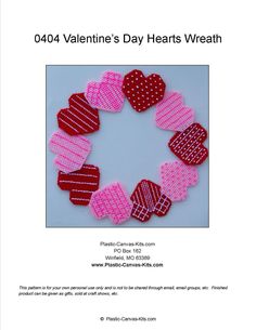 a valentine's day heart wreath made out of fabric