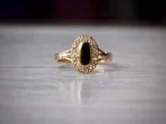 **14K Gold Filled Filigran Ring\ Oval Onyx Gold Ring\Vintage Ring\Detailed Retro Style Ring\\Boho Style Ring\black Stone Ring ** Any size possible with no extra cost*  *Water safe\ Gold-filled is a high-grade alloy mixes Silver and Gold and will not Tarnish\discolor for a very long while ** *Custom requests\orders in Silver or 14K Gold-filled are welcome *Very friendly Refund and Exchange policy ** Registered and relatively fast Air mail shipping Onyx And Gold Ring, Vintage Black Filigree Ring For Wedding, Vintage Black Oval Cabochon Ring, Vintage Black Filigree Wedding Ring, Black Vintage Filigree Wedding Ring, Vintage Black Oval Filigree Ring, Black Oval Filigree Ring, Black Engagement Ring Vintage, Gold Ring Black Stone