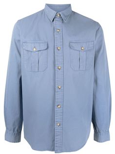 light blue cotton classic collar front button fastening long sleeves buttoned cuffs two button-fastening chest pockets curved hem Ralph Lauren Long Sleeve, Light Blue Shirts, Cotton Long Sleeve Shirt, Ralph Lauren Shirt, Blue Shirt, Sleeve Cotton, Cotton Shorts, Blue Man, Mens Long Sleeve