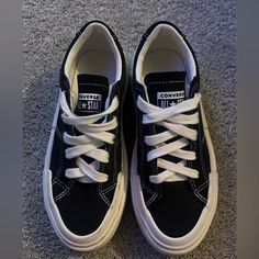 Brand New Worn Once. Women’s Size 7 But Runs A Little Big Converse Shoes Black, Black Platform Converse, Platform Converse, Converse Black, Black Platform, Womens Converse, Converse Shoes, Shoes Black, Womens Shoes Sneakers