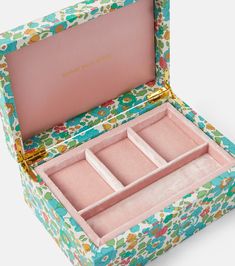 Trésor Grande Sonya jewelry box in multicoloured - Sophie Bille Brahe | Mytheresa Sophie Bille Brahe, Color Names, Designing Women, Jewelry Box, Color Design, Fine Jewelry, China, Fabric, Color