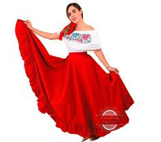 It only includes skirt, shirt NOT included Hand Made Folklorico Practice Skirt for youth and adults Poly-Cotton Poplin (Popelina) Skirts may used for dance competitions, themed Fiestas, etc. Different lengths available 27 inches (68.5 cm), 31 (80 cm), 35 inches (90 cm), 39 inches 39 (100 cm), 42 inches (110 cm). Waist: One size fits most, one inch wide belt with long straps (long enough to make a bow or wrap around waist) All items are custom made to order. Our turn around time is about 5-10 bus Cheap Traditional Fitted Skirt, Peruvian Fabric Skirt, Mexican Tight Skirt, Plus Size Mexican Skirt, Chiapas Skirt, Folklorico Skirt, Mexican Traditional Clothing, Folklorico Dresses, Country Food