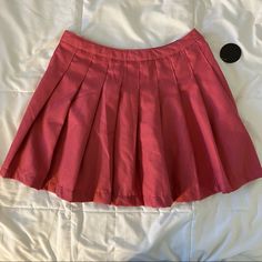 The Cutest Tennis Skirt / Mini Skirt From Forever 21! Brand New With Tags And In Perfect Condition Size: Medium Trendy Pink Cotton Pleated Skirt, Trendy Pink Flared Tennis Skirt, Pink Cotton Pleated Mini Skirt, Trendy Cotton Flared Tennis Skirt, Trendy Cotton Flared Skort, Preppy Cotton Tennis Skirt, Pink Cotton Mini Pleated Skirt, Trendy Lined Cotton Tennis Skirt, School Mini Flared Skirt For Spring