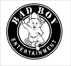 the logo for bad boy entertainment, which is featured in an old tv advert