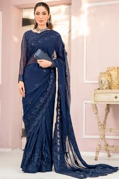 Embroidered Crinkle Chiffon Blouse 2 M Embroidered Crinkle Chiffon Saree 3.5 M Embroidered Crinkle Chiffon Pallu 2.5 M Neckline Embroidered Patch 1 Pc Embroidered Patch For Saree Daman 3.3 M Sleeves Embroiderd Patch 0.92 M Embroidered Pallu Patch A 3 M Embroidered Pallu Patch B 2.31 M Dyed Silk Trouser 3 M Replicate Designs  by Libaas  Khaas Embroidered Long Sleeve Pre-draped Saree For Reception, Organza Blouse Piece With Chikankari Embroidery For Reception, Eid Long Sleeve Pre-draped Saree With Zari Work, Eid Pre-draped Saree With Zari Work And Long Sleeves, Festive Embroidered Chiffon Dupatta, Elegant Long Sleeve Embroidered Pre-draped Saree, Resham Embroidered Chiffon Salwar Kameez For Wedding, Long Sleeve Georgette Blouse Piece With Intricate Embroidery, Long Sleeve Georgette Blouse Piece With Embroidery