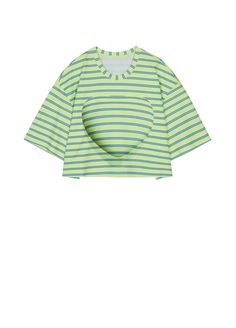 JNBY Loose Fit Stripped T-Shirt – JNBYPLUS Sporty Cotton T-shirt With Side Stripes, White Cotton T-shirt With Horizontal Stripes, Striped Stretch Cotton T-shirt, 90s Striped Cotton T-shirt, Blue Cotton T-shirt With Horizontal Stripes, Upper Body, Girly Fashion, Cotton Tshirt, Loose Fitting